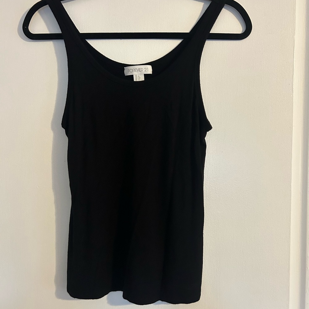Forever 21 Sleek Black Tank Top